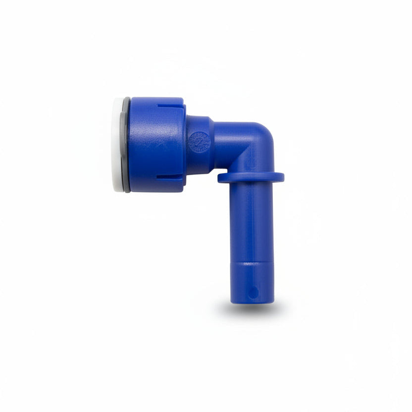 L-stuk 90 graden met insteekverbinding - 12mm