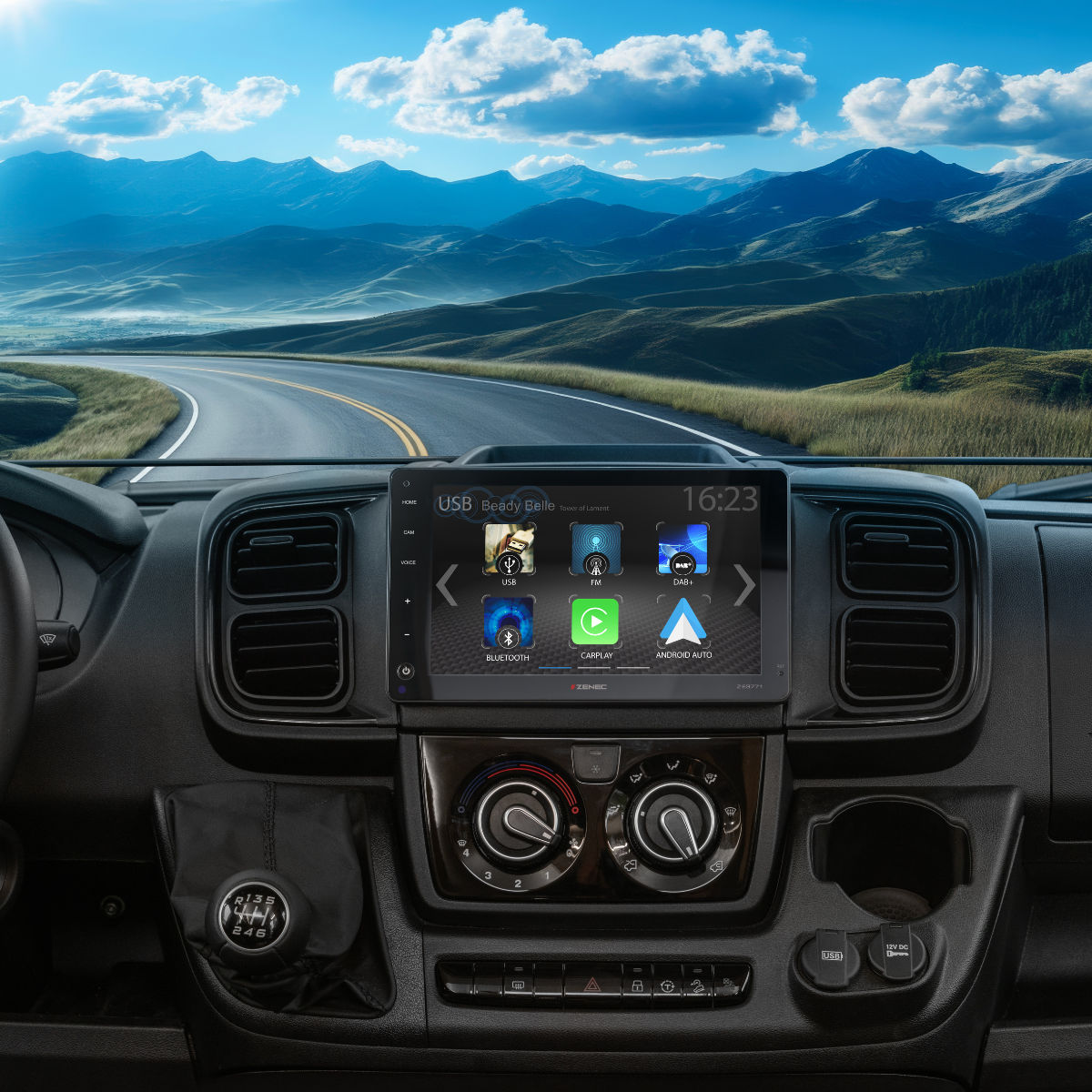 Fiat Camperradio & Infotainmentsysteem -Zenec Z-E3771-D8