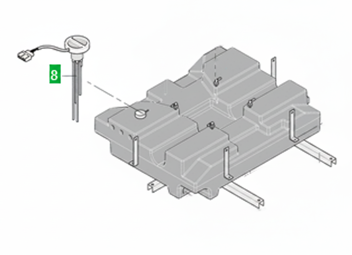 LMC Niveaumeter Vuilwatertank