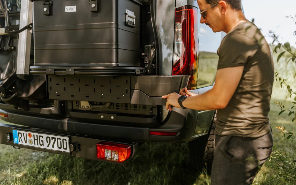 Backrack+ Thule-oprijblokken houder Camper-onderdelen.nl