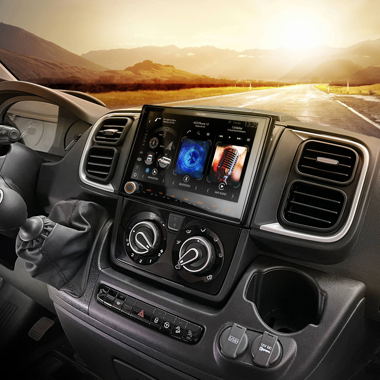 Fiat Camperradio & Infotainmentsysteem -Zenec Z-E3776