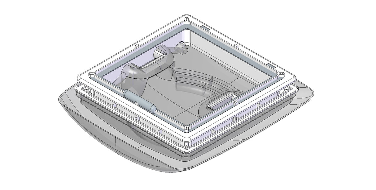 Hymer Dakluik 280x280 mm - wit