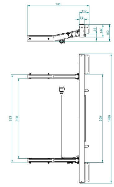 Backrack+ Verlichtingsbalk & kentekenhouder