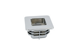Hymer Rozet voor Knophandvat - Vierkant Chrome