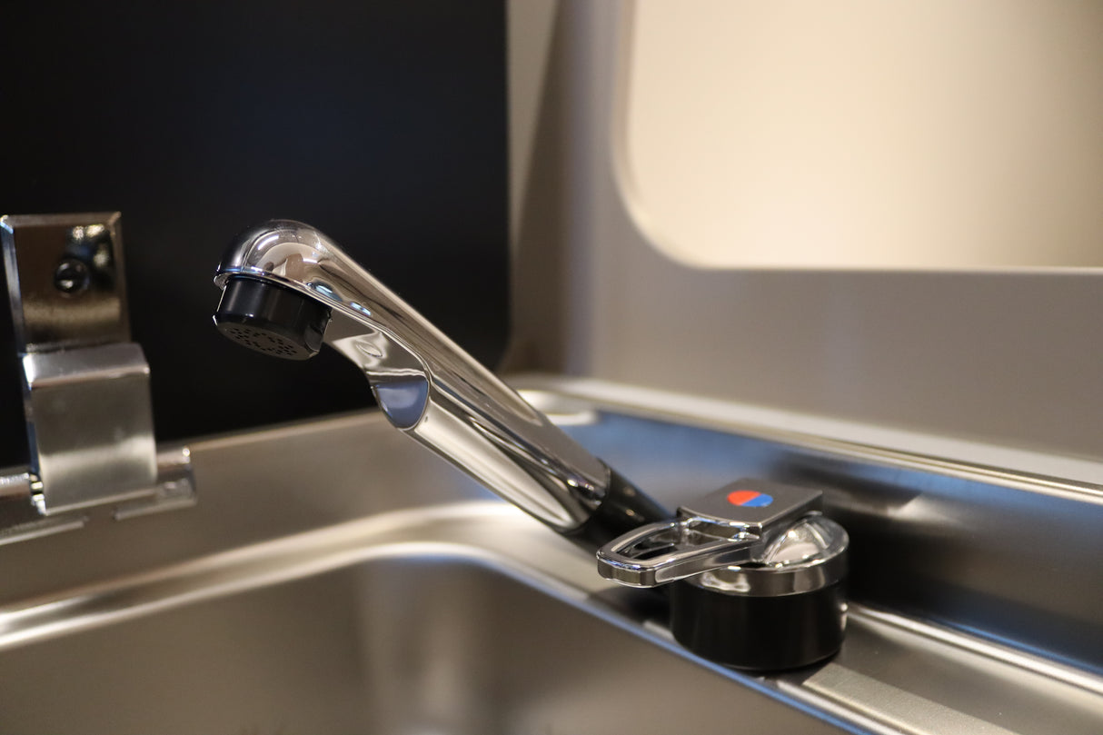 Hymer Eengreeps Mengkraan - Chroom/Zwart