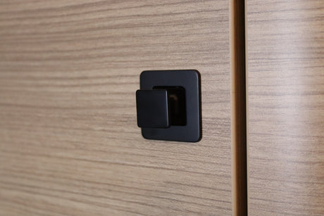 Hymer Knophandvat voor Vangslot - Vierkant Matzwart