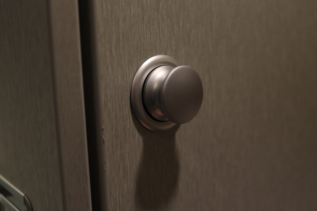 Hymer Rozet voor Knophandvat - Rond Zilvergrijs