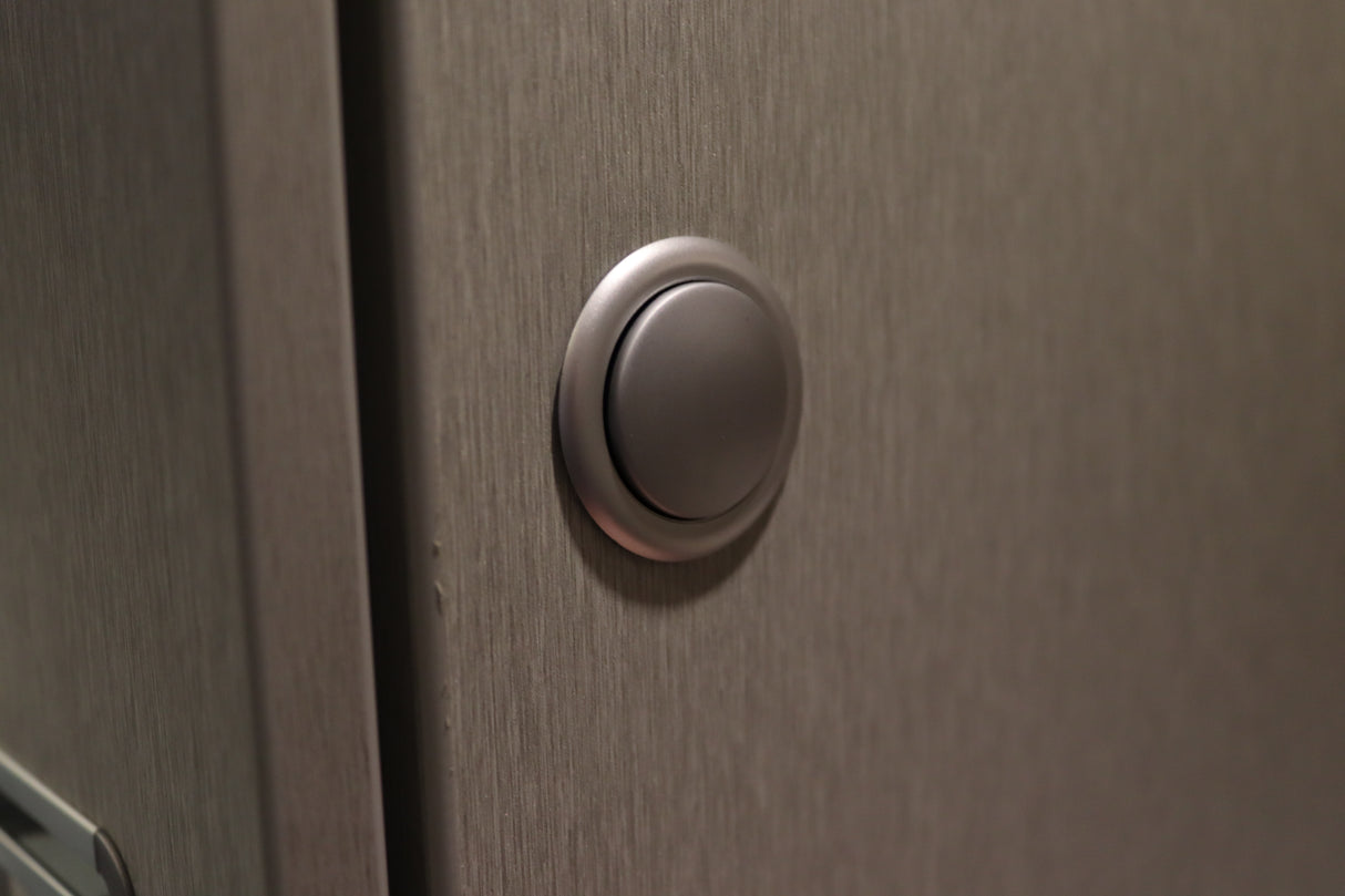 Hymer Rozet voor Knophandvat - Rond Zilvergrijs