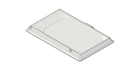 Hymer Dakluikkap 800x500 - Transparant getint - Camper-onderdelen.nl