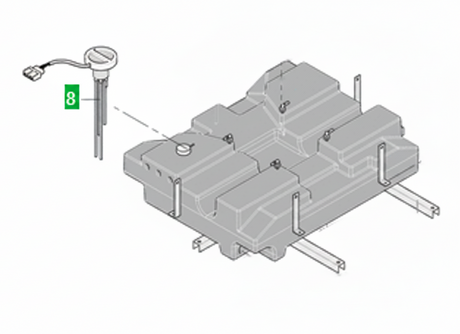 LMC Niveaumeter Vuilwatertank