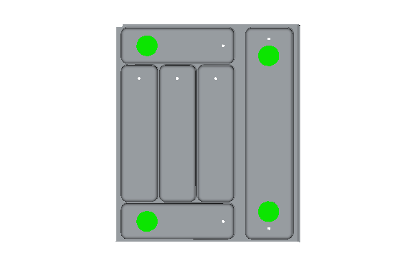 Hymer bestekbak klittenband sticker set