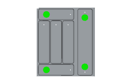 Hymer bestekbak klittenband sticker set