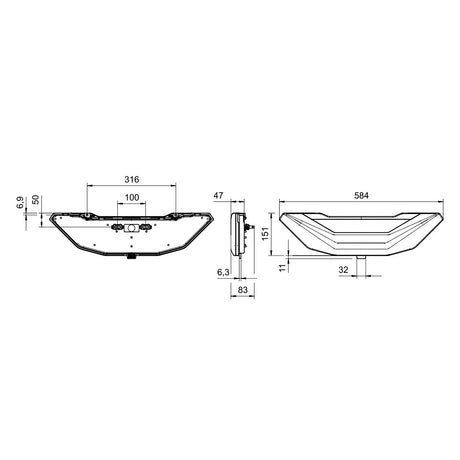 Jokon Camper Rückleuchte 3600 LED