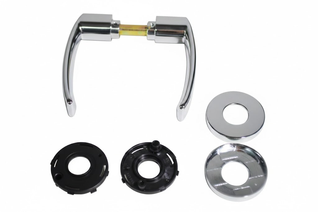 Hymer deurgreep set chrome - Camper-onderdelen.nl