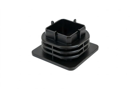 Hymer Rozet voor Knophandvat - Vierkant Matzwart