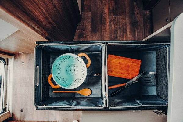 Carado uitschuifbaar opbergsysteem voor keuken Camper-onderdelen.nl