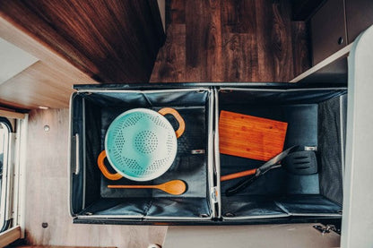 Carado uitschuifbaar opbergsysteem voor keuken Camper-onderdelen.nl